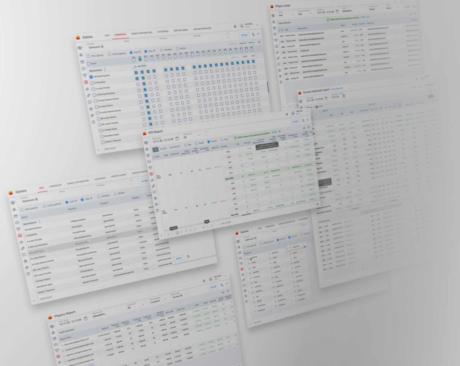 New Dashboard Interface